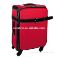 eminent polyester & PU suitcase with wheel luggage
